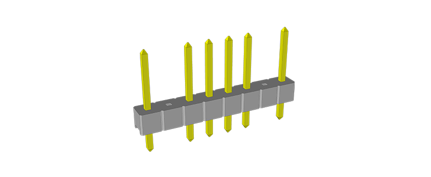Visuel 3d d'un exemple de connecteurs « custom » en 6 points